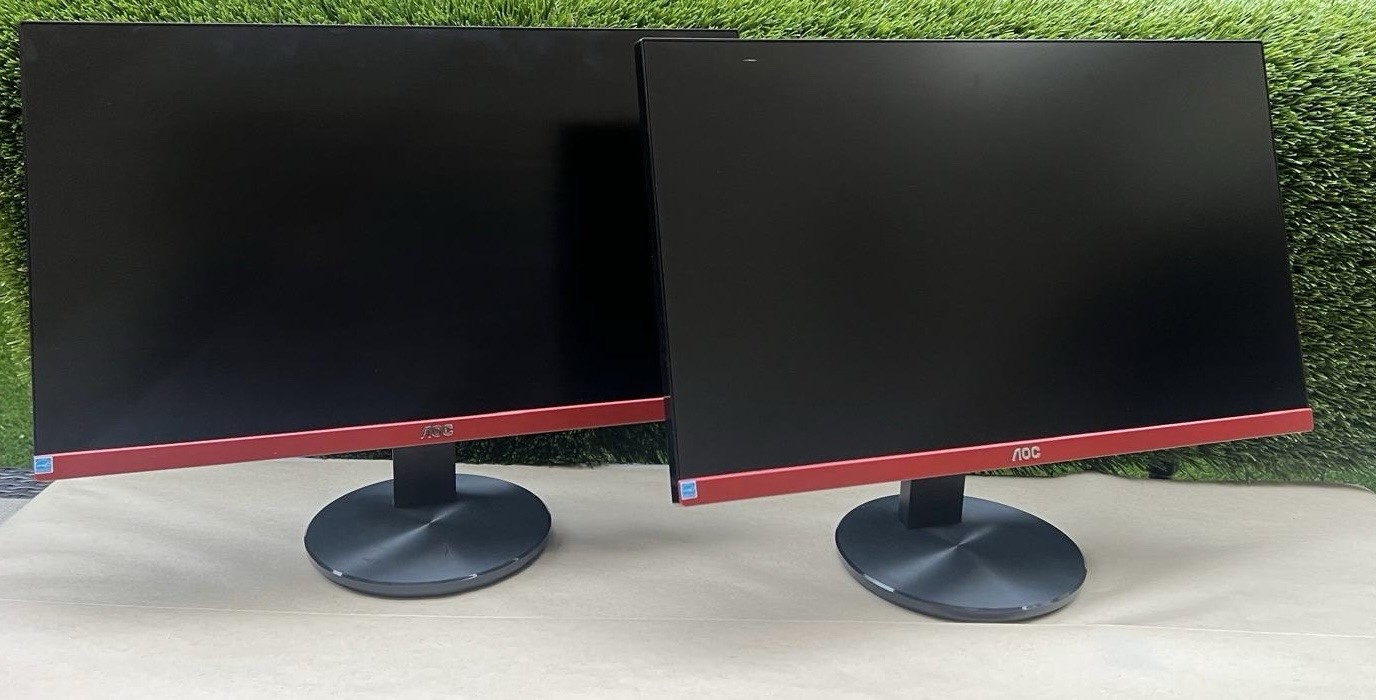 AOC G2490VX 24 inch Widescreen VA LCD Monitor  SET OF 2 (READ DESCRIPTION) 