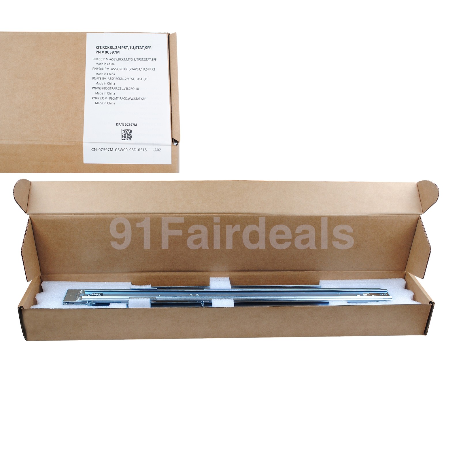 For Dell 0C597M Static Rail R210 R220 R230 R240 R250 R260 R310 R410 R420 R430
