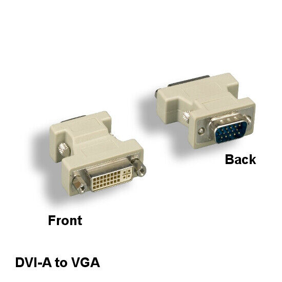 Kentek VGA HD15 M to DVI-A F Video Connector Adapter for Analog PC CRT Monitor