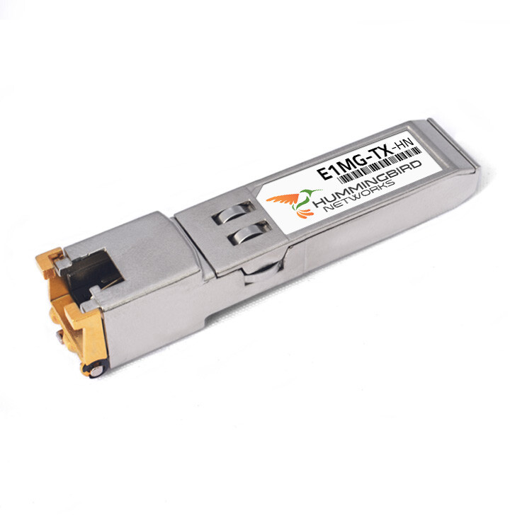 Hummingbird Networks Brand Compatible for Brocade E1MG-TX 1000BASE-T SFP Copper
