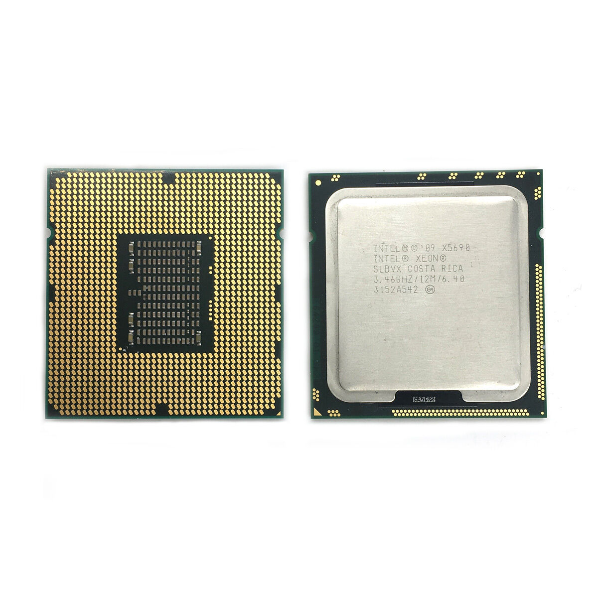2pcs Intel Xeon X5690 3.46GHz 12MB 6-Cores 6.40GT/s LGA1366 SLBVX Matching Pair