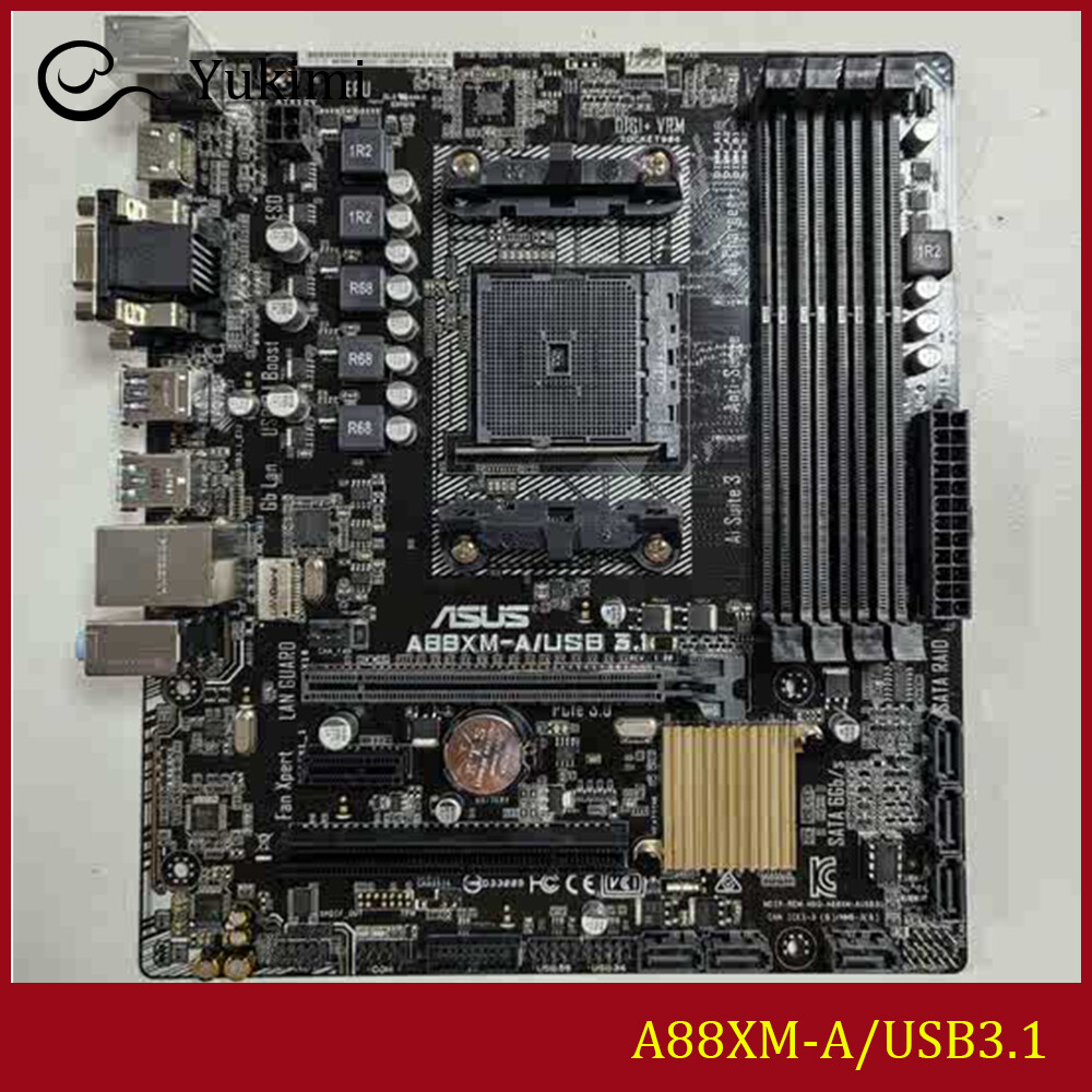 FOR ASUS A88XM-A/USB 3.1 32GB AMD ALC887 DDR3 VGA HDMI DVI Motherboard
