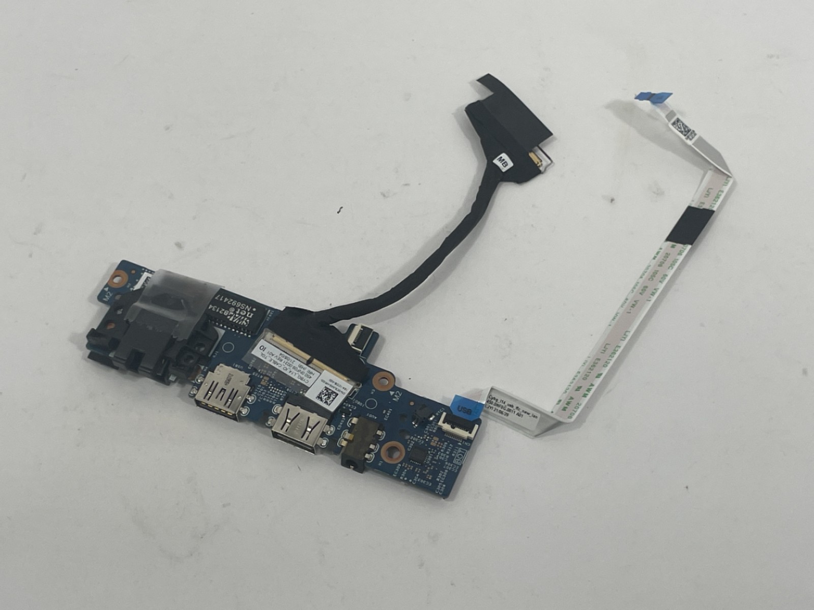 Dell Latitude 3420 Right I/O Board w/ Cables and RJ45 Shield FTKJ8