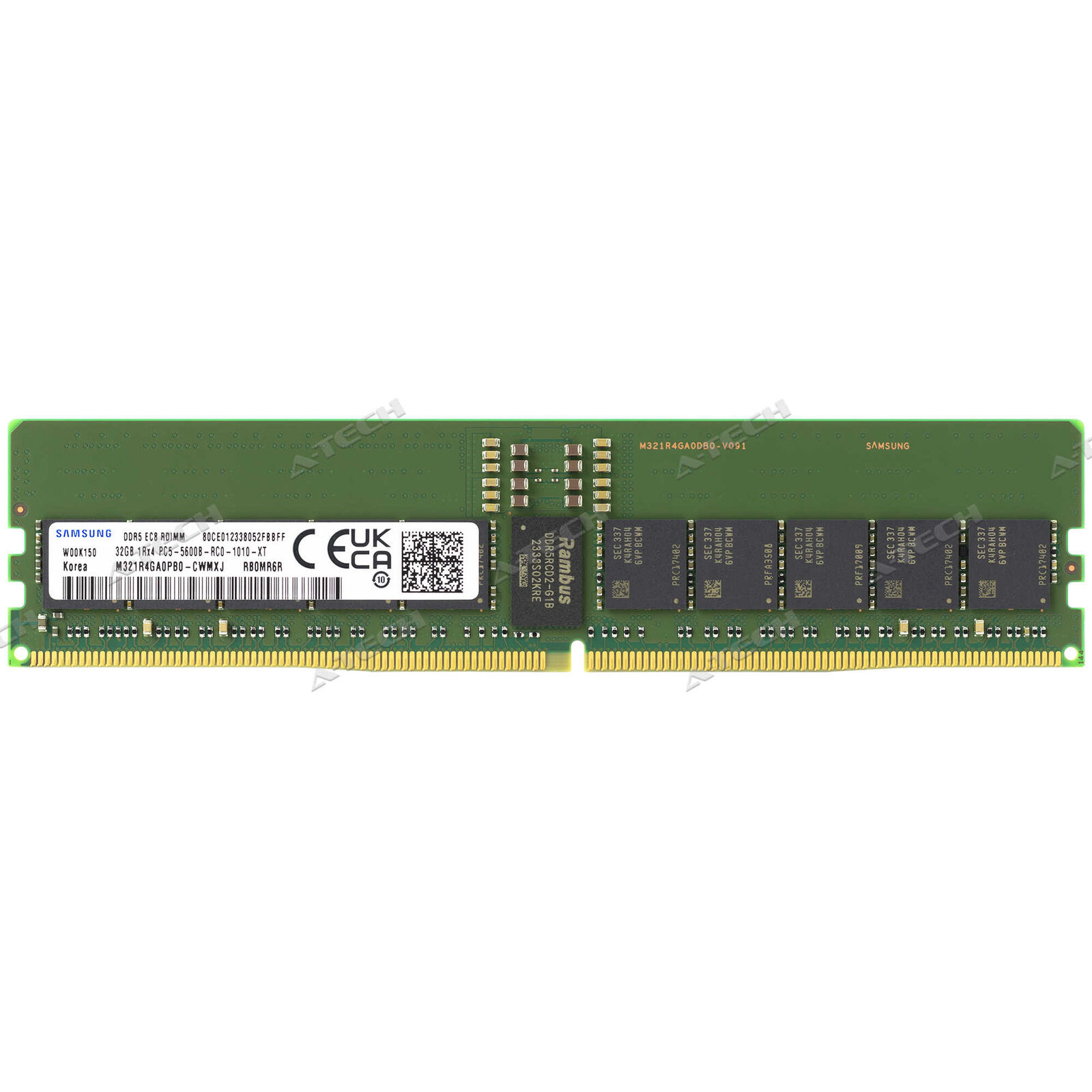 Samsung 32GB 1Rx4 DDR5 5600MHz EC8 RDIMM PC5-44800 Memory RAM (M321R4GA0PB0-CWM)