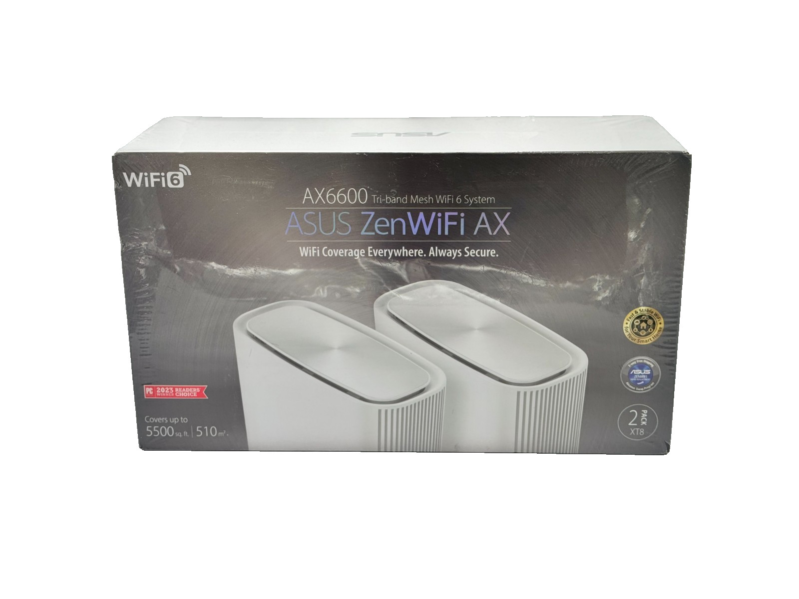 ASUS ZenWiFi AX6600 Tri-Band Mesh WiFi 6 System (XT8 2PK) | Brand New, Sealed