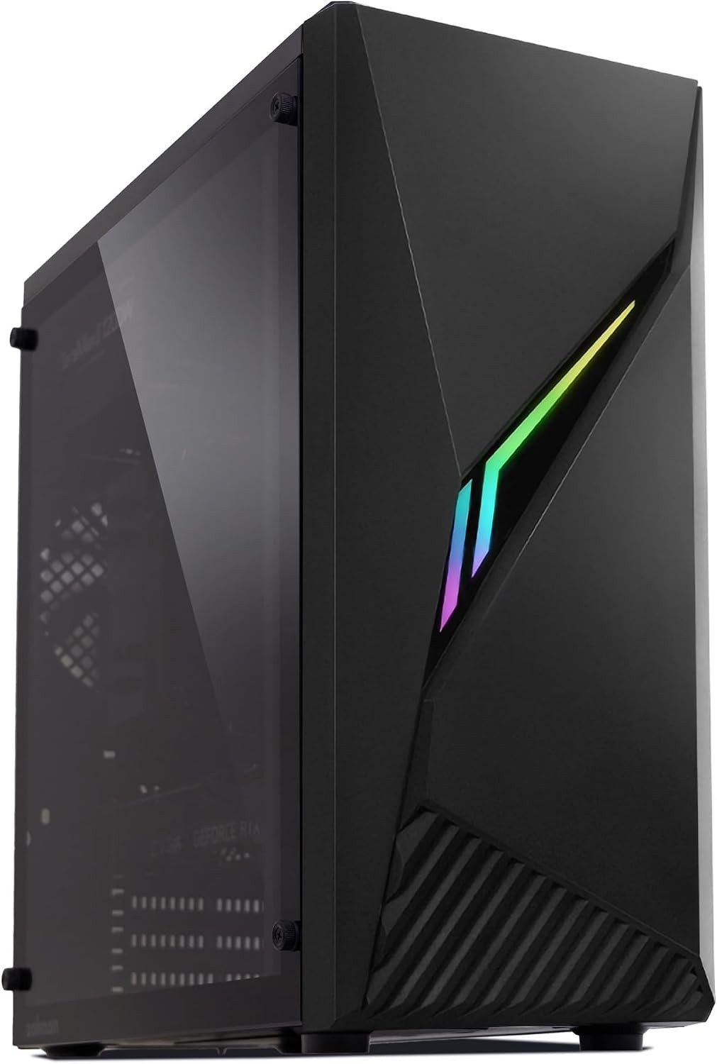 Zalman Ravn ATX Mid-Tower Desktop Computer Gaming PC Case | RGB Lighting Strip w