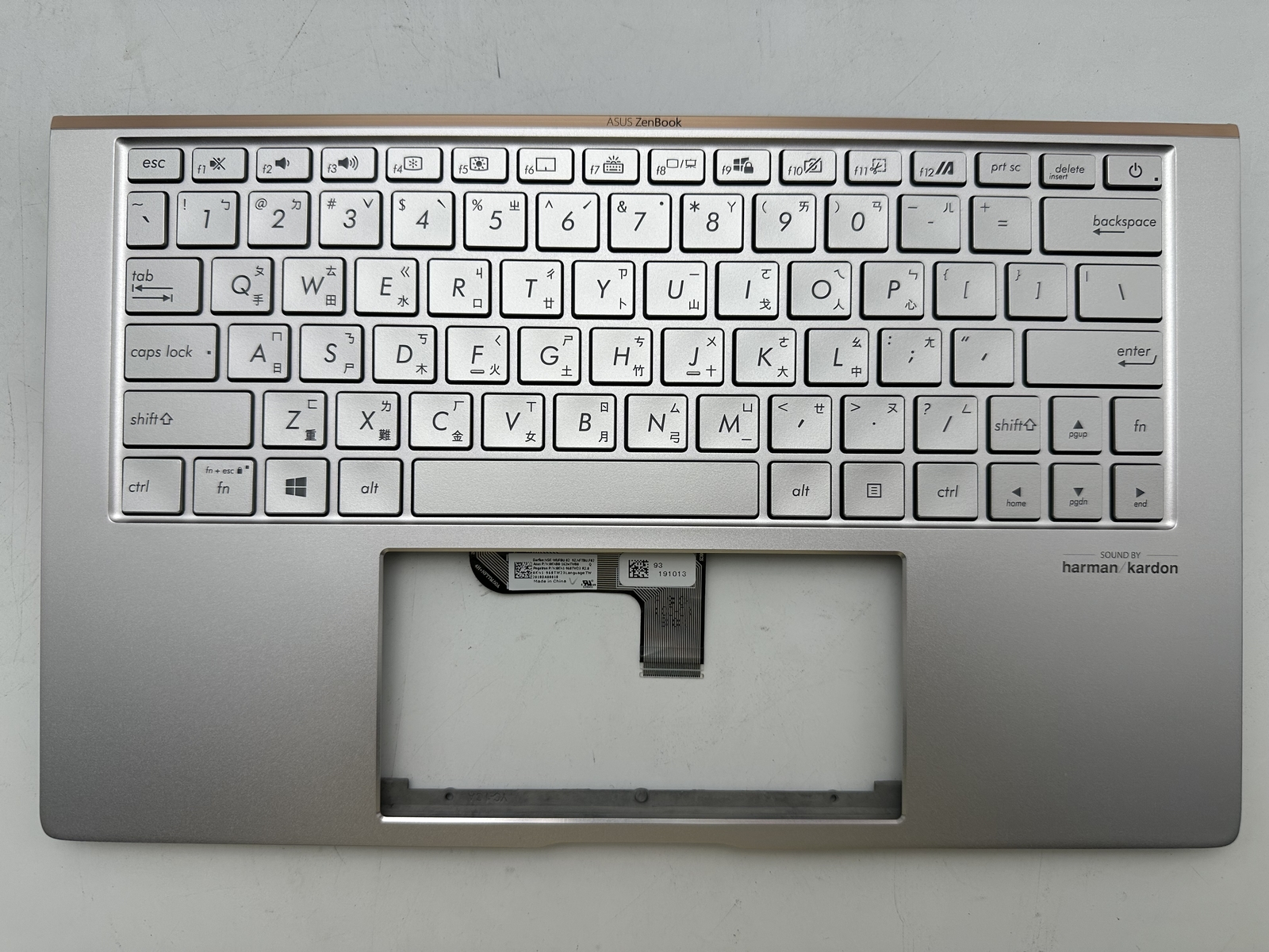 TW Palmrest Backlit keyboard for Asus UX334F UX334FA UX334FL UX334FLC UX334FAC