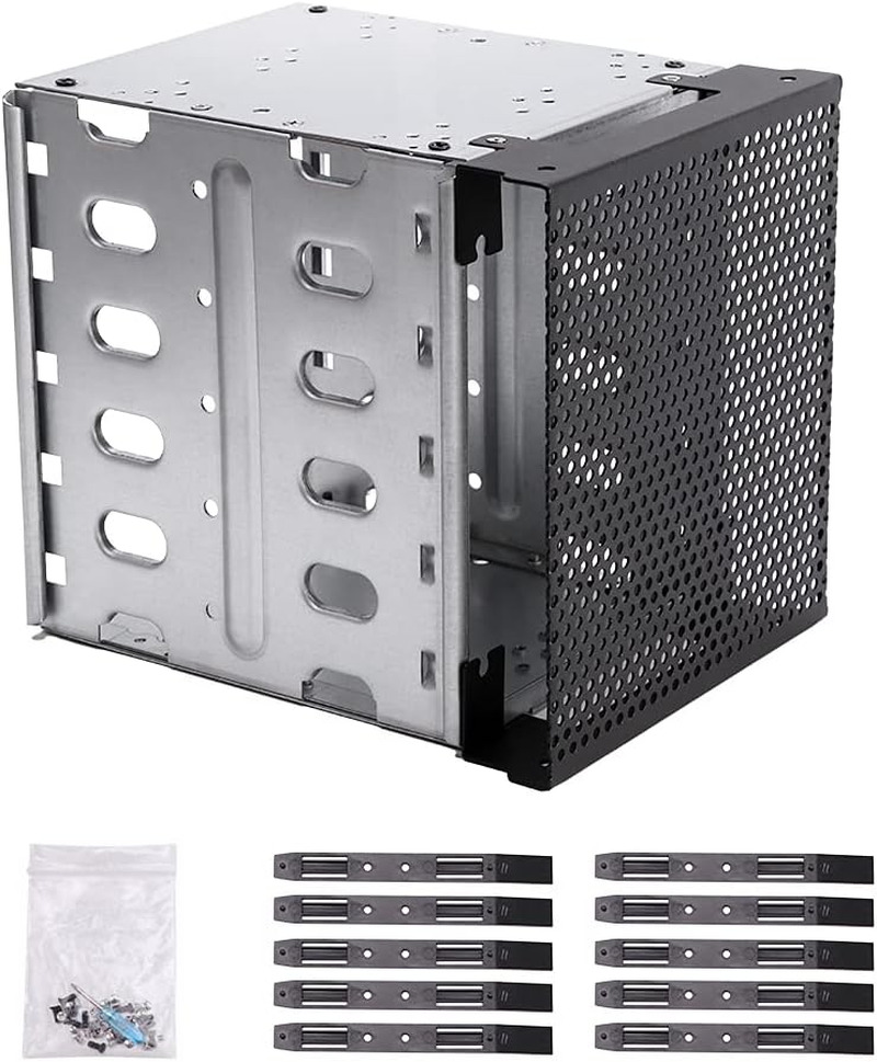 Stainless Steel Hard Drive Cage, 5.25\
