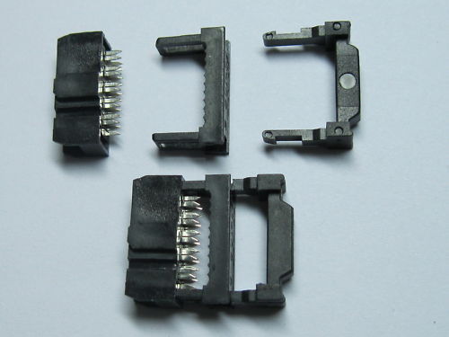 200 pcs Mini 2 Row 10pin IDC Cable Header Connector Pitch 2.54mm 3-piece New
