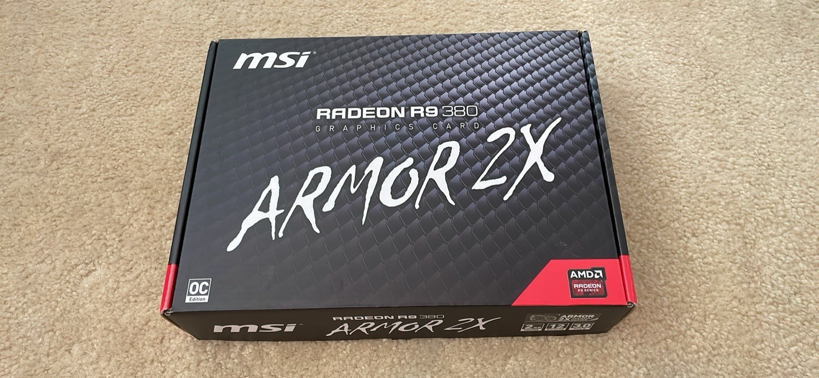 MSI AMD Radeon R9 380 2GB OC Graphics Card R9 380 2GD5T Desktop Gaming