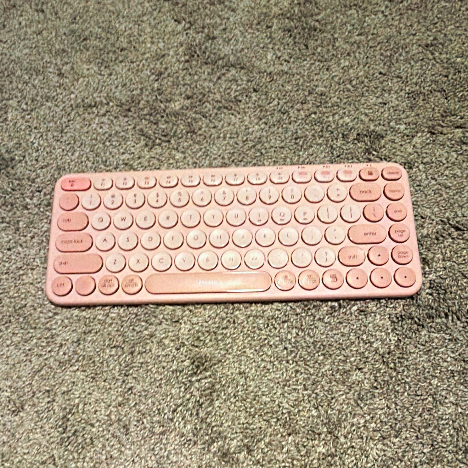Baseus Slim Wireless Bluetooth Pink Aluminum Keyboard