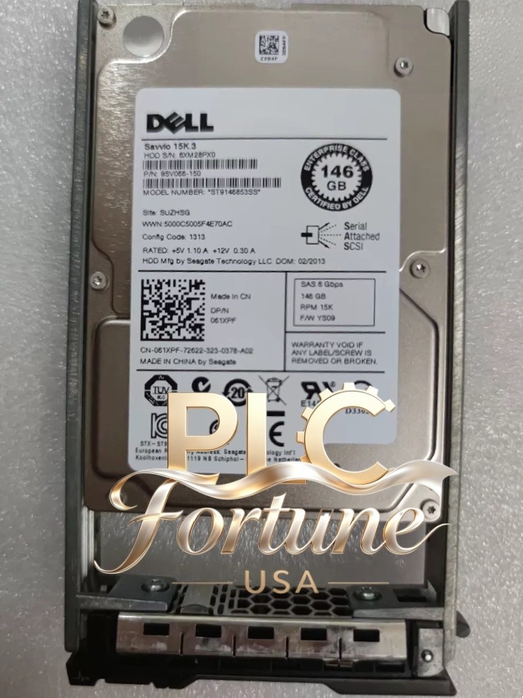 New Dell 061XPF 61XPF ST9146853SS 146GB 15000RPM 6Gb/s 64MB 2.5 SAS HDD W/Tray