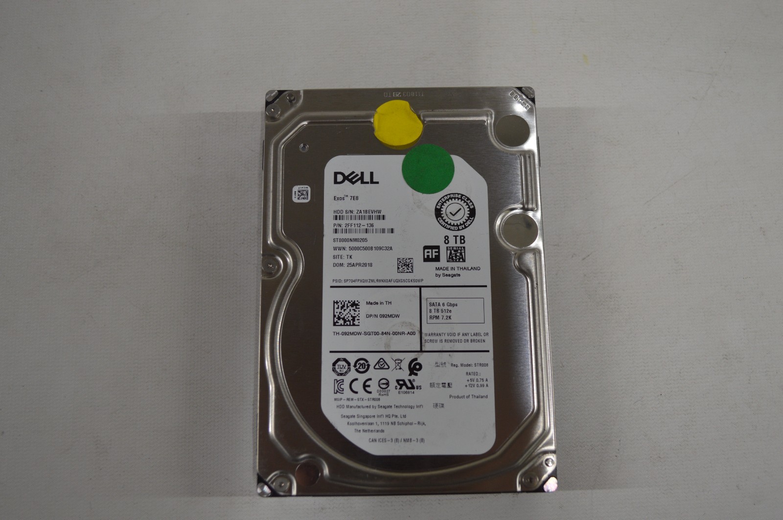 Dell Seagate Exos 8TB SATA 3.5" 7200 RPM Internal Hard Drive HDD ST8000NM0205