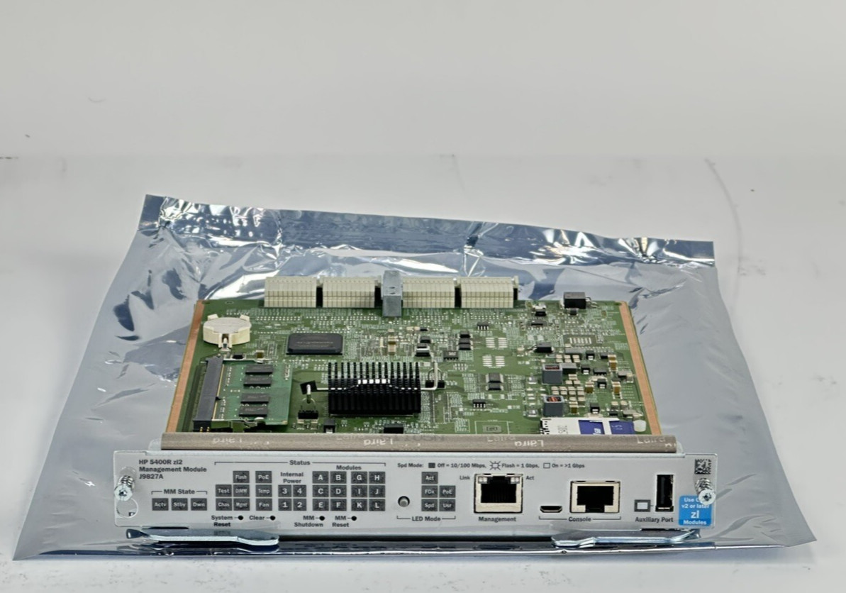 Lot of 2 HP HPE Aruba ZL2 Management Module 4GB RAM 1GB SD 5406R 5412R zl 5400R