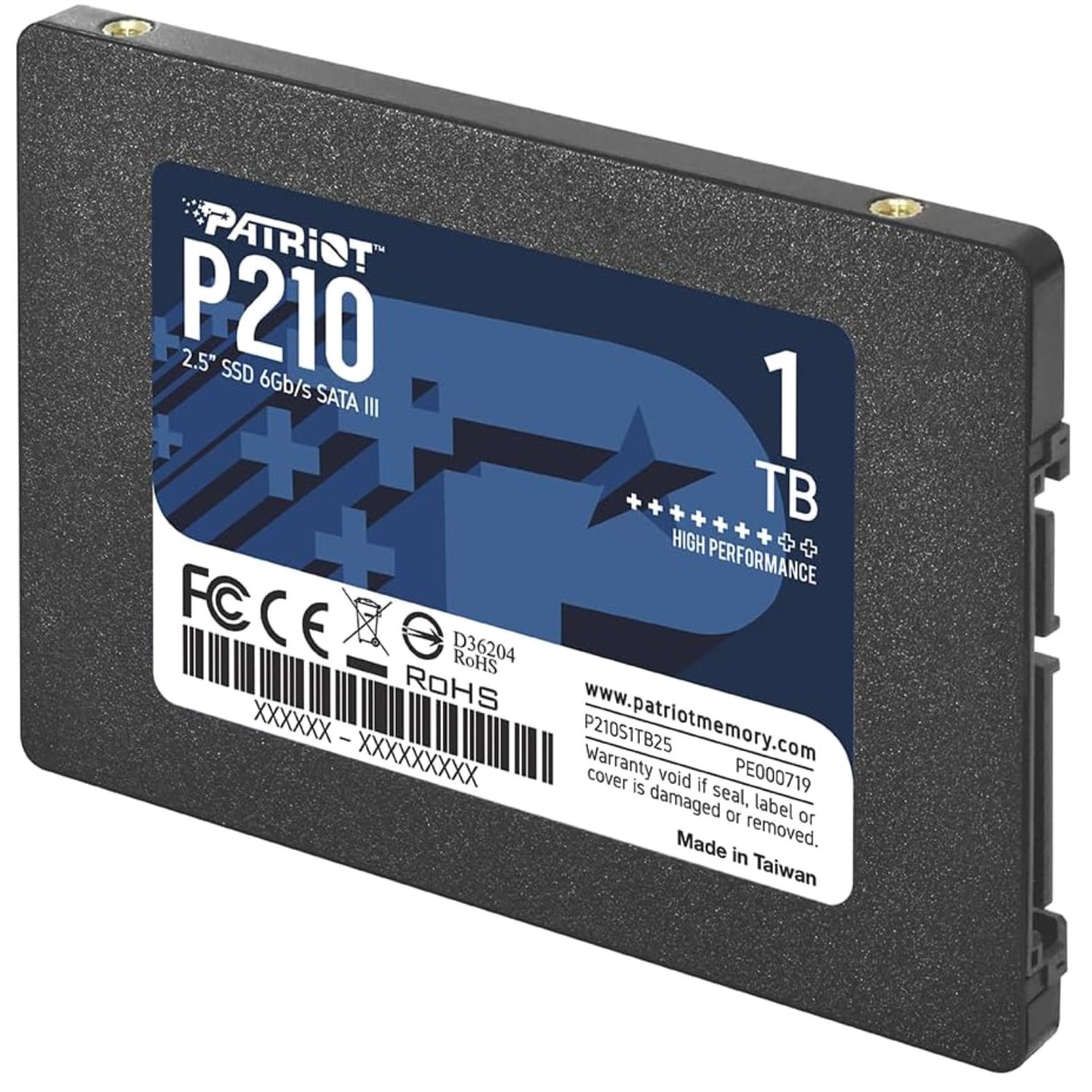 Patriot P210 1TB Internal SSD - SATA 3 - Fast Read/Writes