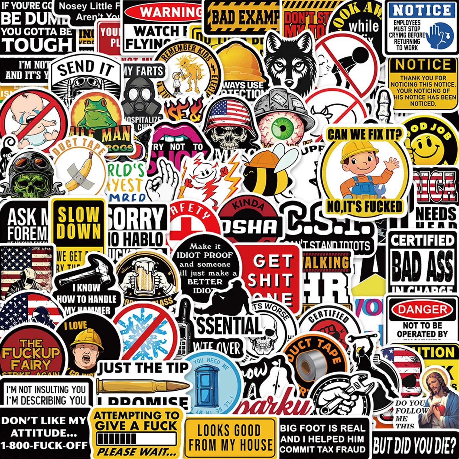 100 Pcs Funny Stickers for Adults (Dirty) Meme Water Bottles Sticker