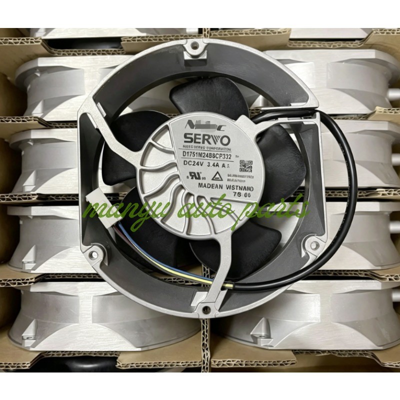 1PC SERVO D1751M24B8CP332 DC24V 3.4A 4-wire inverter cooling fan