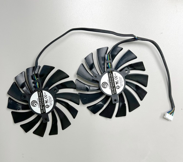 95mm 6 Pin 5 Wire Dual Fan Power Logic PLD10010S12HH MSI GTX 970 980 Video Card