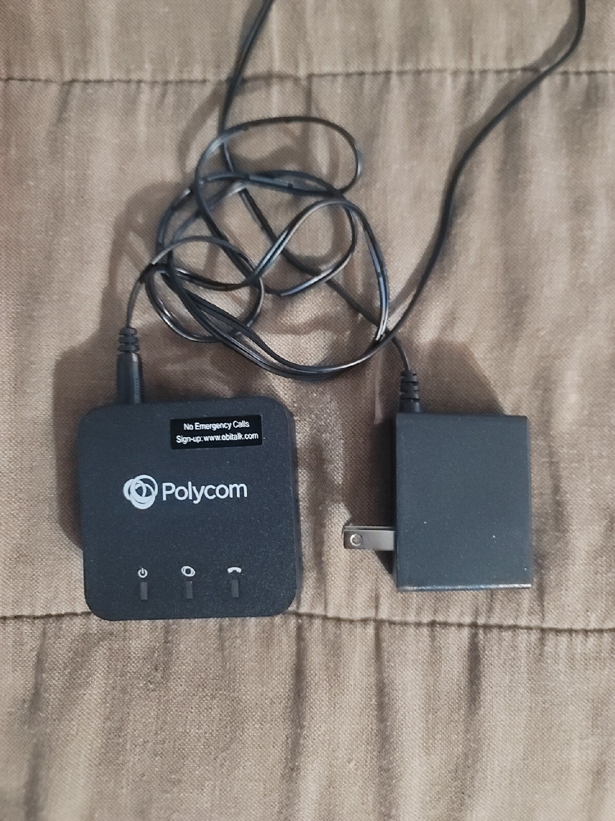 Polycom OBi200 Obihai 1-Port VoIP Adapter W/ Google Voice...see pix