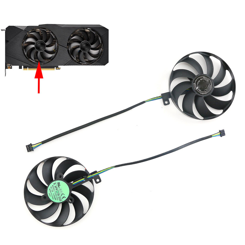 87mm For ASUS DUAL RTX2060S 2070 2080S DUAL EVO Graphics Card Fan T129215SU
