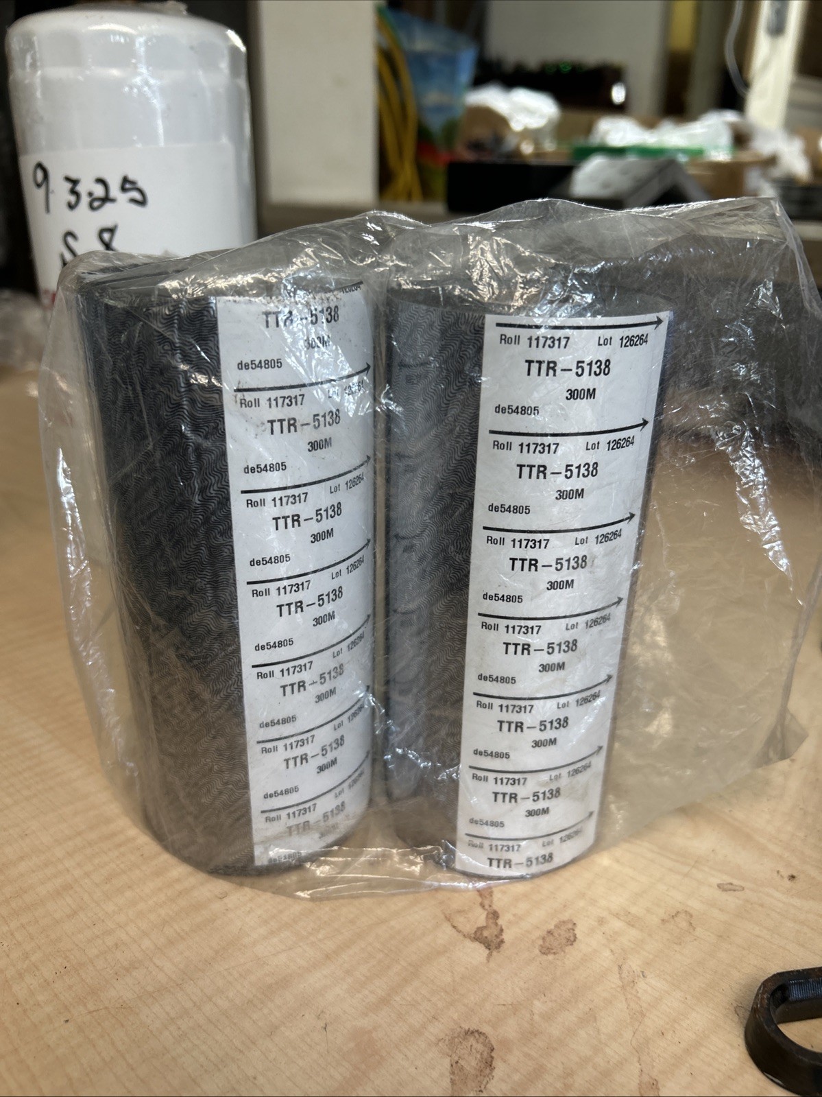 (2) ROLLS THERMAL TRANSFER RIBBON TTR-5138, 300M