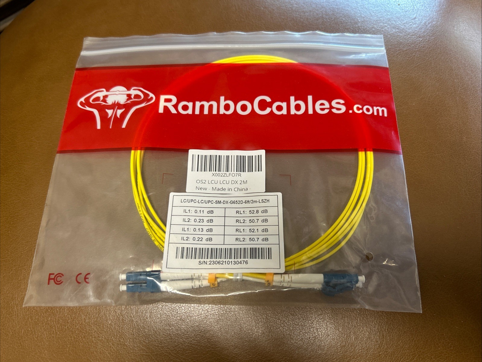 OS2 LCU-LCU SM DX 2M LSZH  Fiber Optic Patch Cables