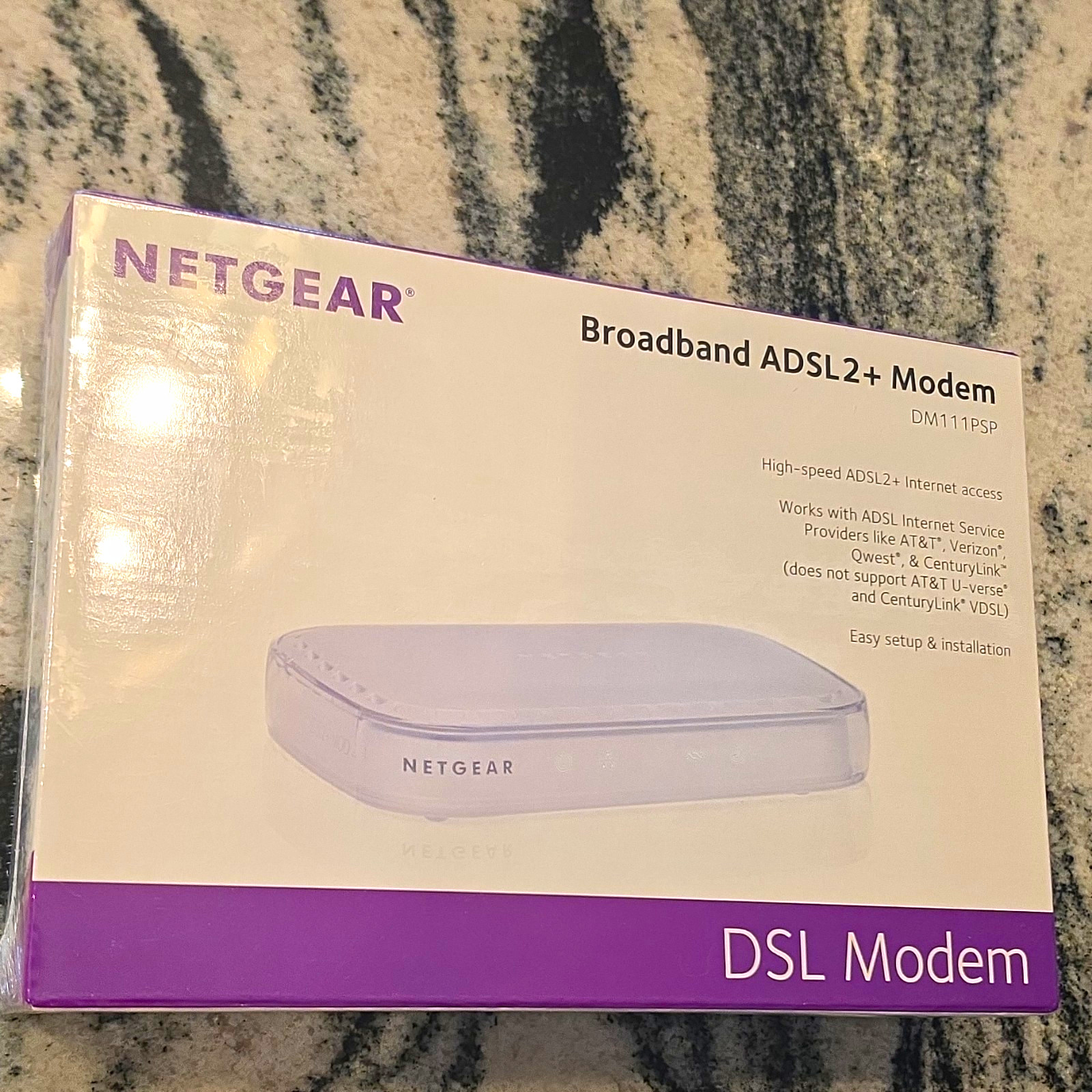 NEW Sealed NETGEAR DM111PSP Broadband ADSL2+ DSL Modem DM111PSP-100NAS