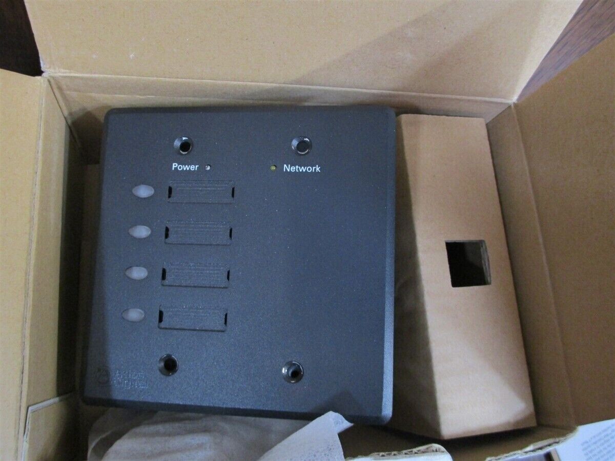 ATLAS SOUND LP BBWP-S4B BB Wall Plate 4 Switch Controller Black NEW
