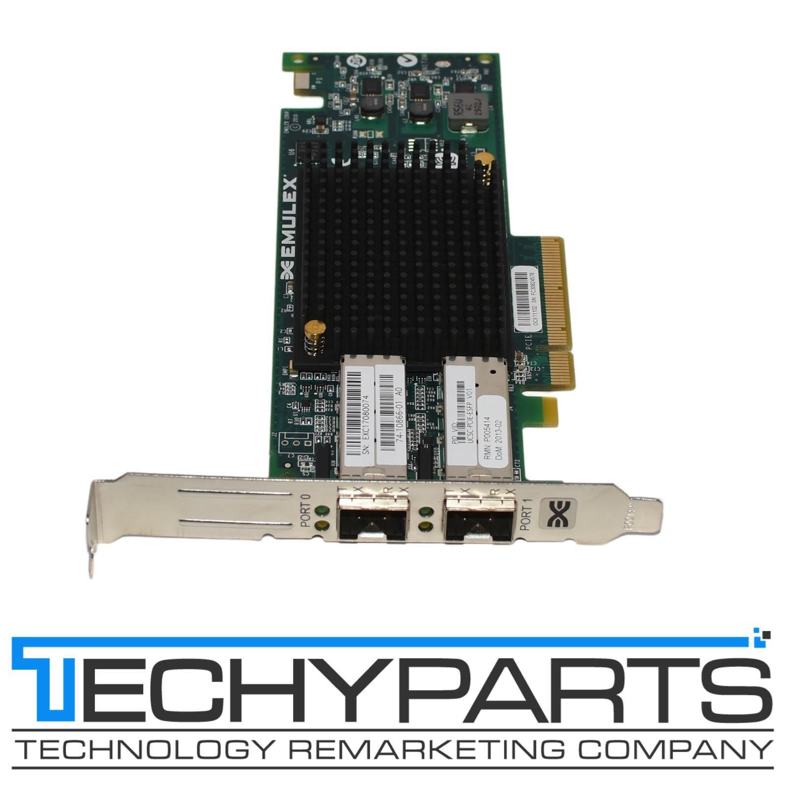 Cisco UCSC-PCIE-ESFP C240-M3 UCSM Emulex OCE11102 Dual-Port 10Gb SFP+ PCI-e CNA