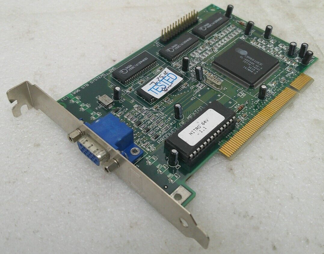 STB Systems (210-0221-001, 1X0-0415-307) Cirrus Logic CL-GD5446-HC-A Video Card