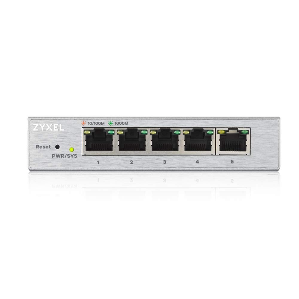 Zyxel 5-Port Network Switch | Web Managed Gigabit Ethernet v3, Grey