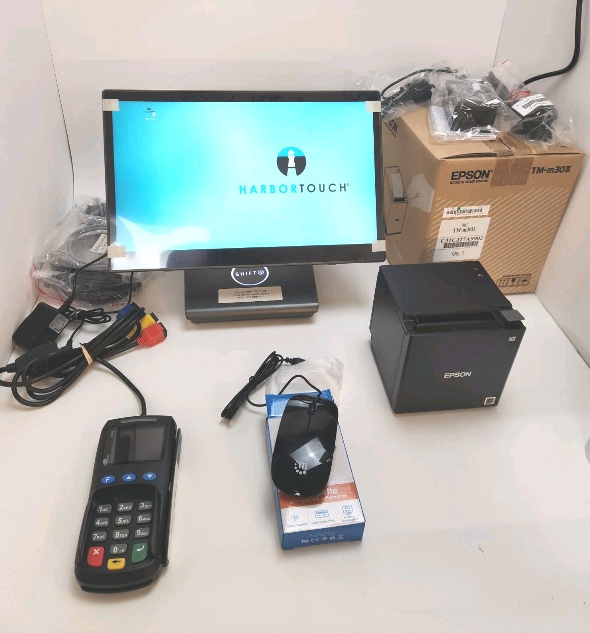 XP-3125W-HT (WB) Touch 15" Touch Screen POS -Pax SP30 -  M362C Printer Brand NEW