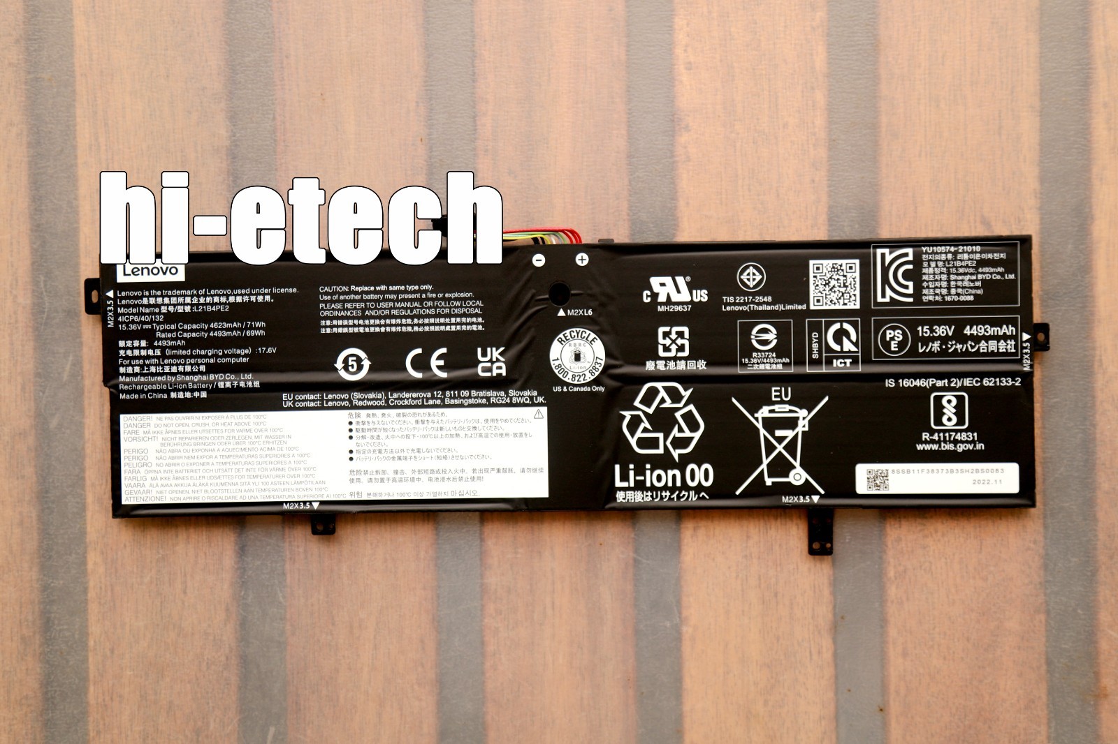 Genuine L21B4PE2 L21L4PE0 L21M4PE3 Battery For Lenovo IdeaPad Yoga 7 16IAP7