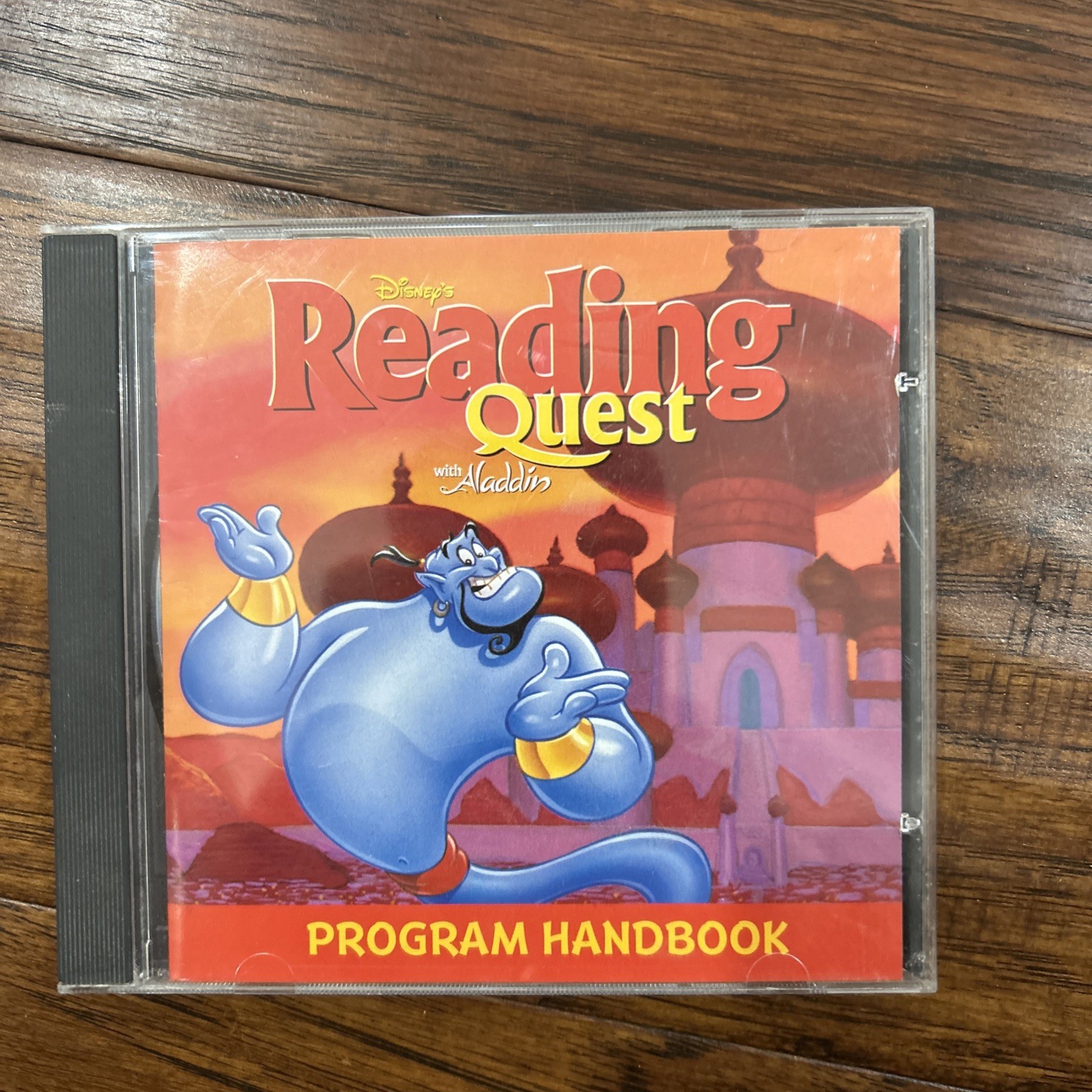 Disney Reading Quest With Aladdin Windows Mac CD-ROM Computer Game Vintage 1998