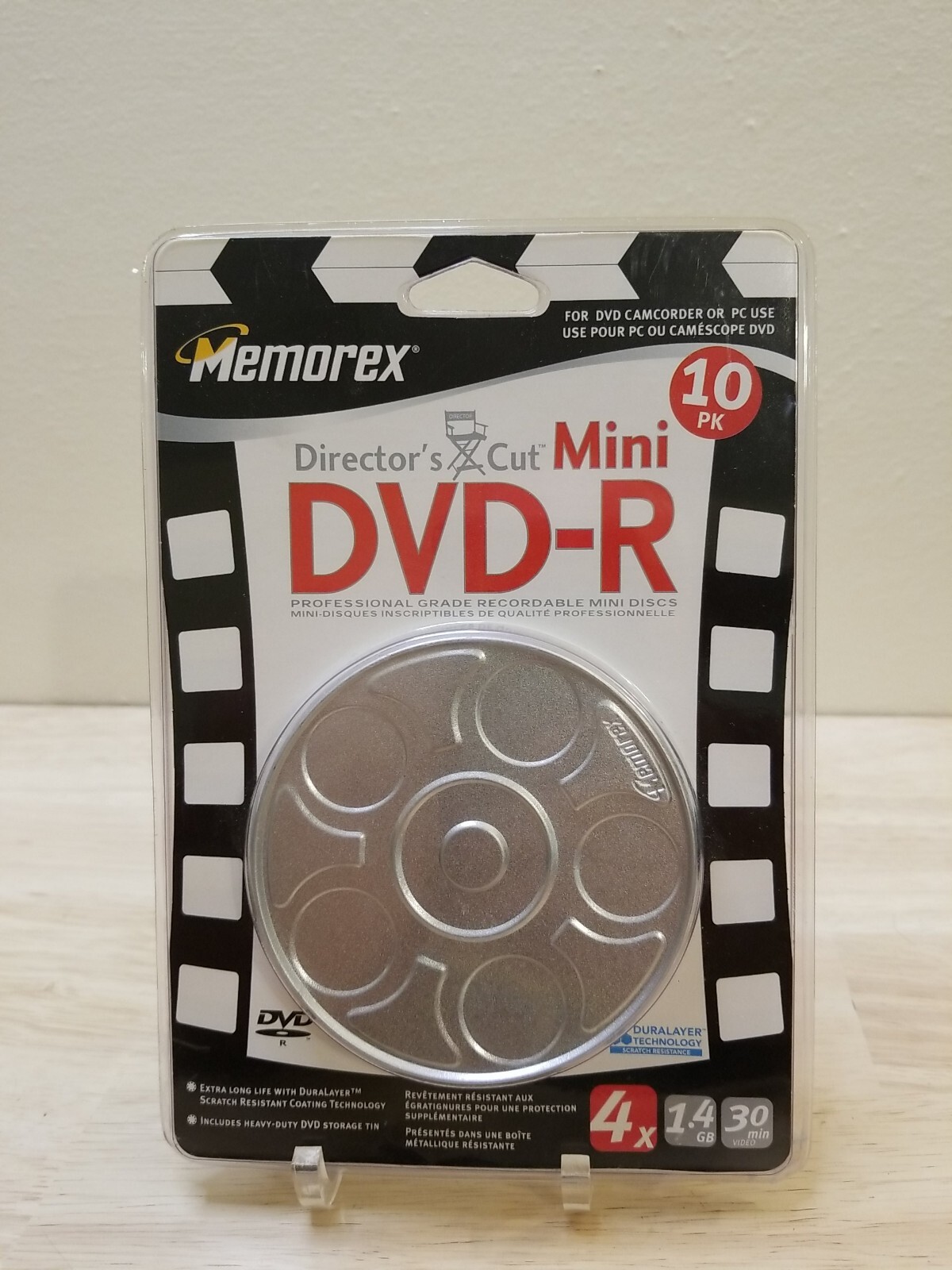 Memorex Directors Cut DVD+R 4x 1.4GB 30min Video 10 Pack in a tin Brand New