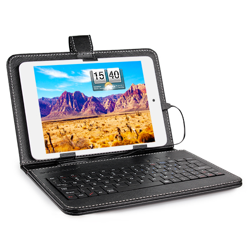 7.9" Inch Micro USB Keyboard Keypad Leather Stand Case Cover For Tablet PC USA