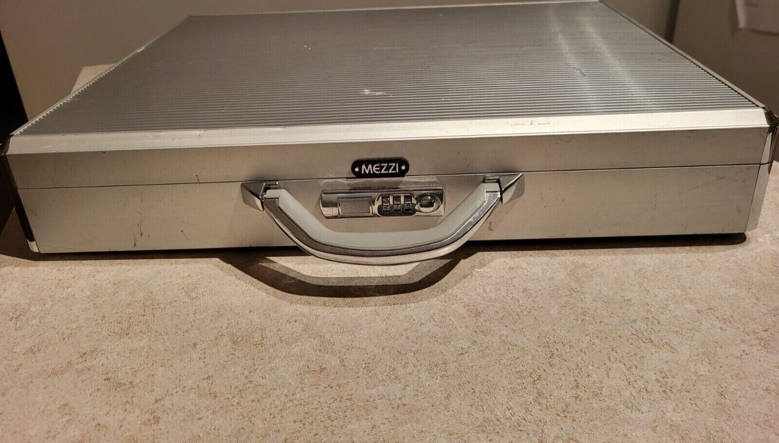 Mezzi Aluminum Locking Briefcase Portfolio Laptop or Acc Case 21\