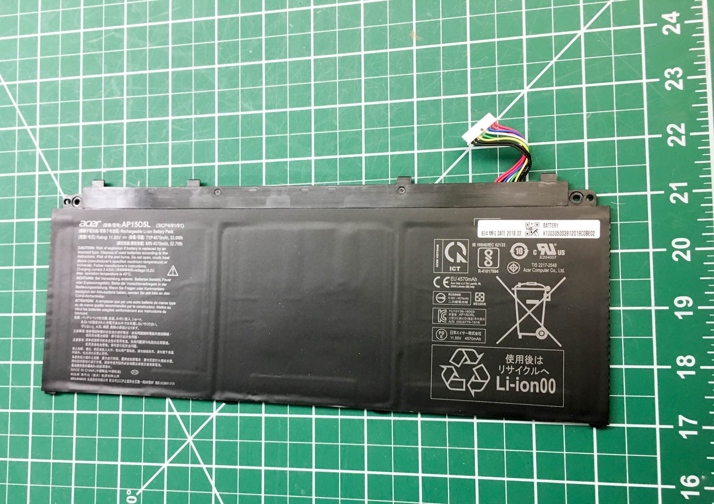 Genuine Acer Swift Edge 16 SFE16-42 Laptop BATTERY 11.55V 52.7Wh AP15O5L
