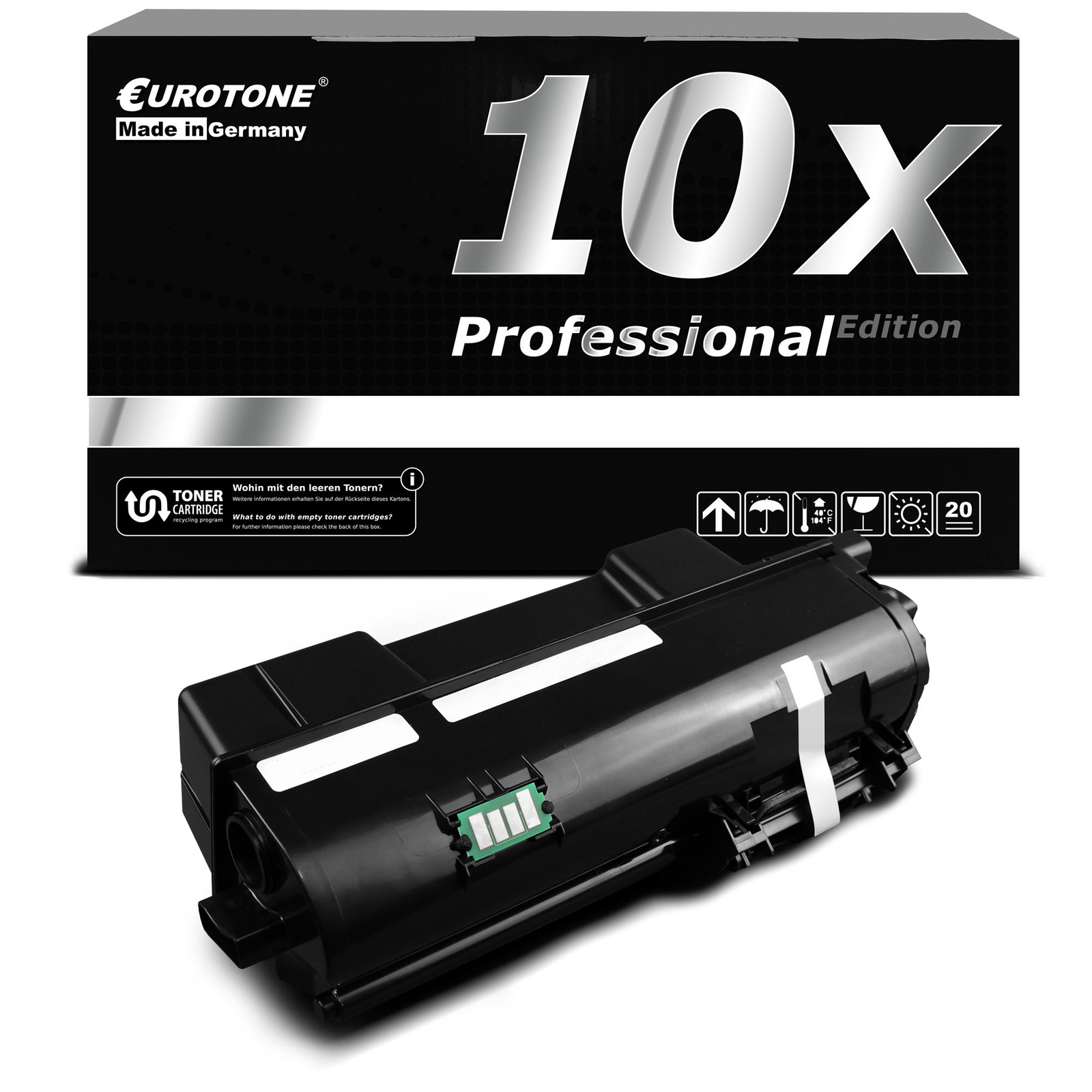 10X PRO Eurotone Toner For 1T02RY0UT0/PK1011 Triumph Adler P-4020 DN P-4020 DW
