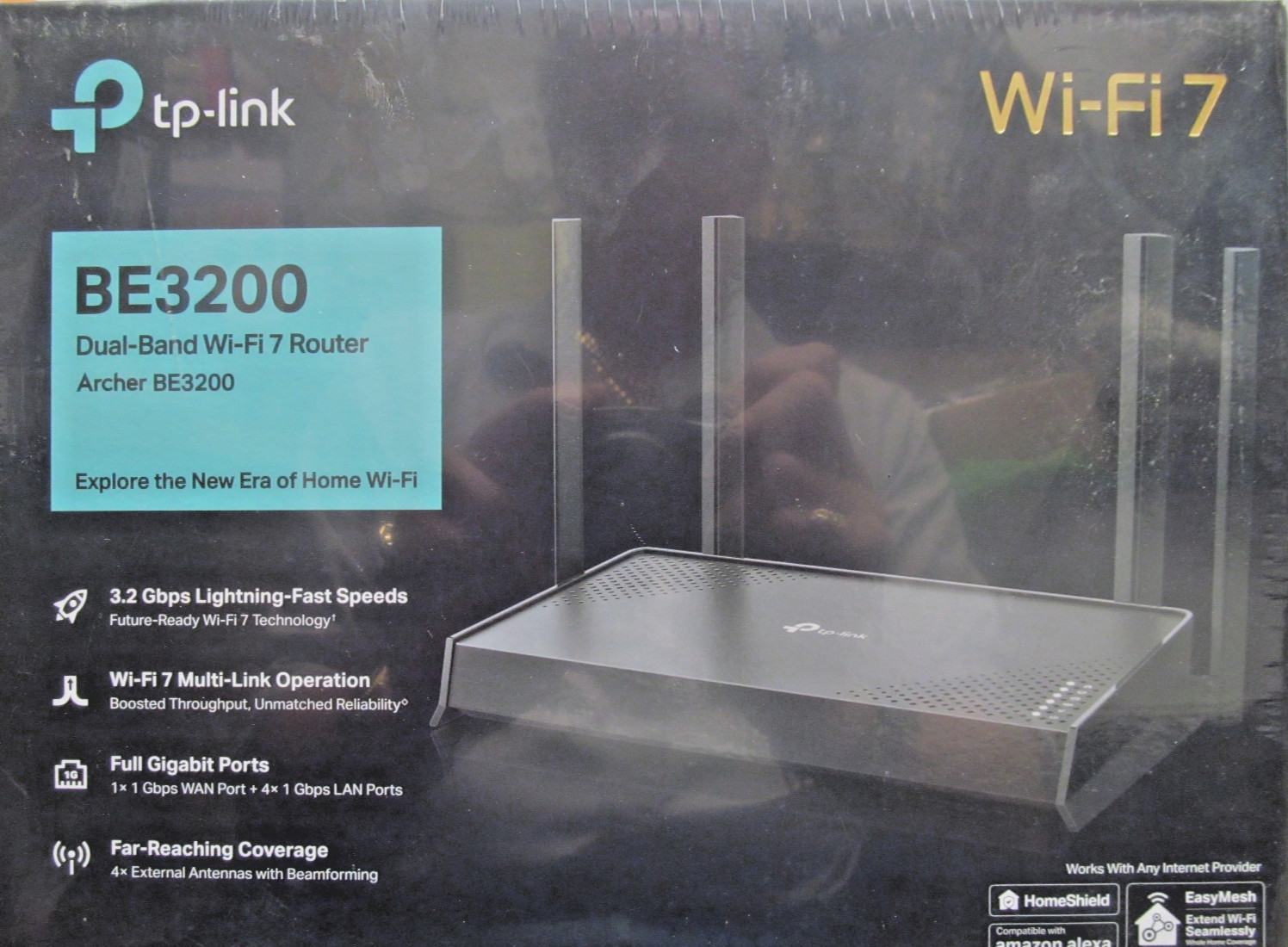 NEW TP LINK ARCHER BE3200 WI-FI 7 DUAL BAND WIRELESS ROUTER 3.2 GBPS 