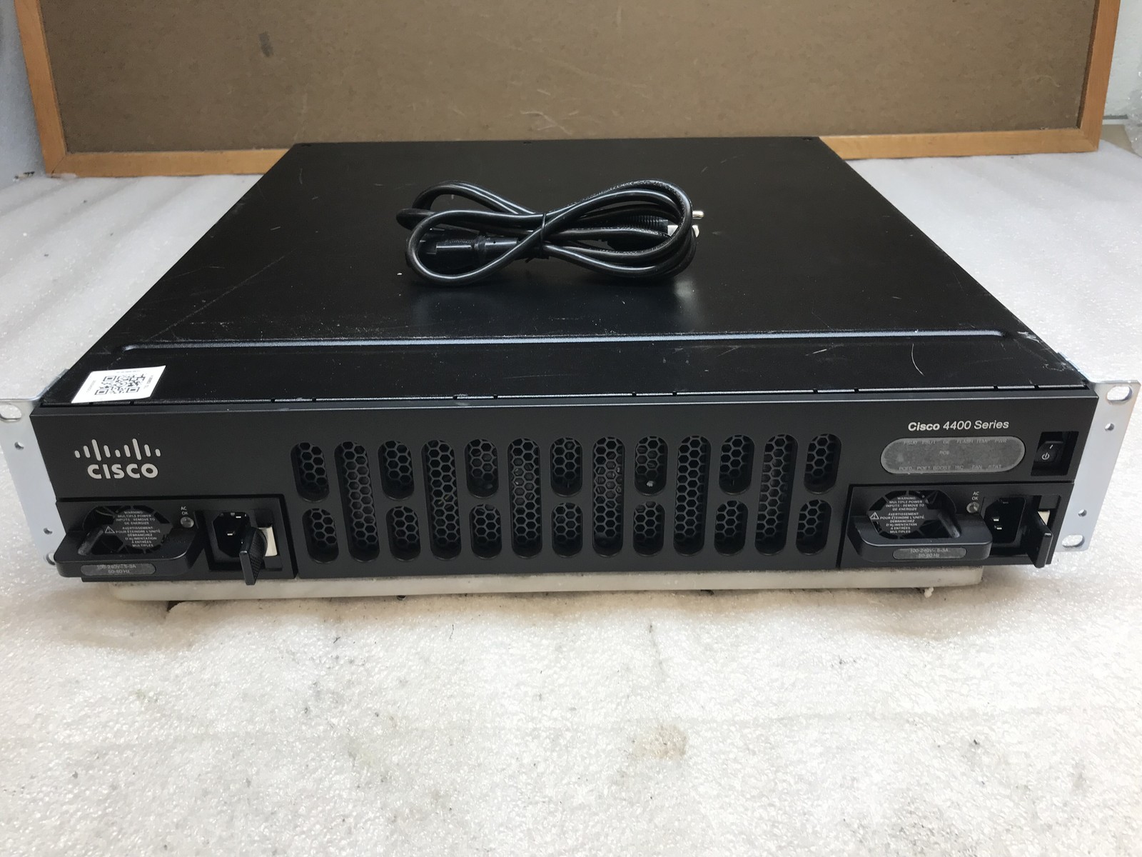 Cisco ISR4451-X/K9 V06 Router 8GB w/ NIM-2GE-CU-SFP & 2x 450W PSU - Tested