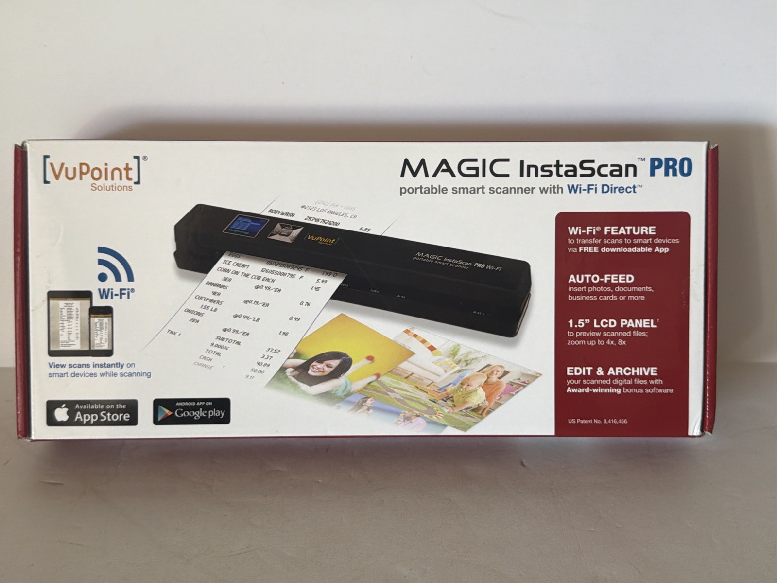 VuPoint Solutions Magic InstaScan Pro Portable Smart Scanner PDSWF-ST48R-VP