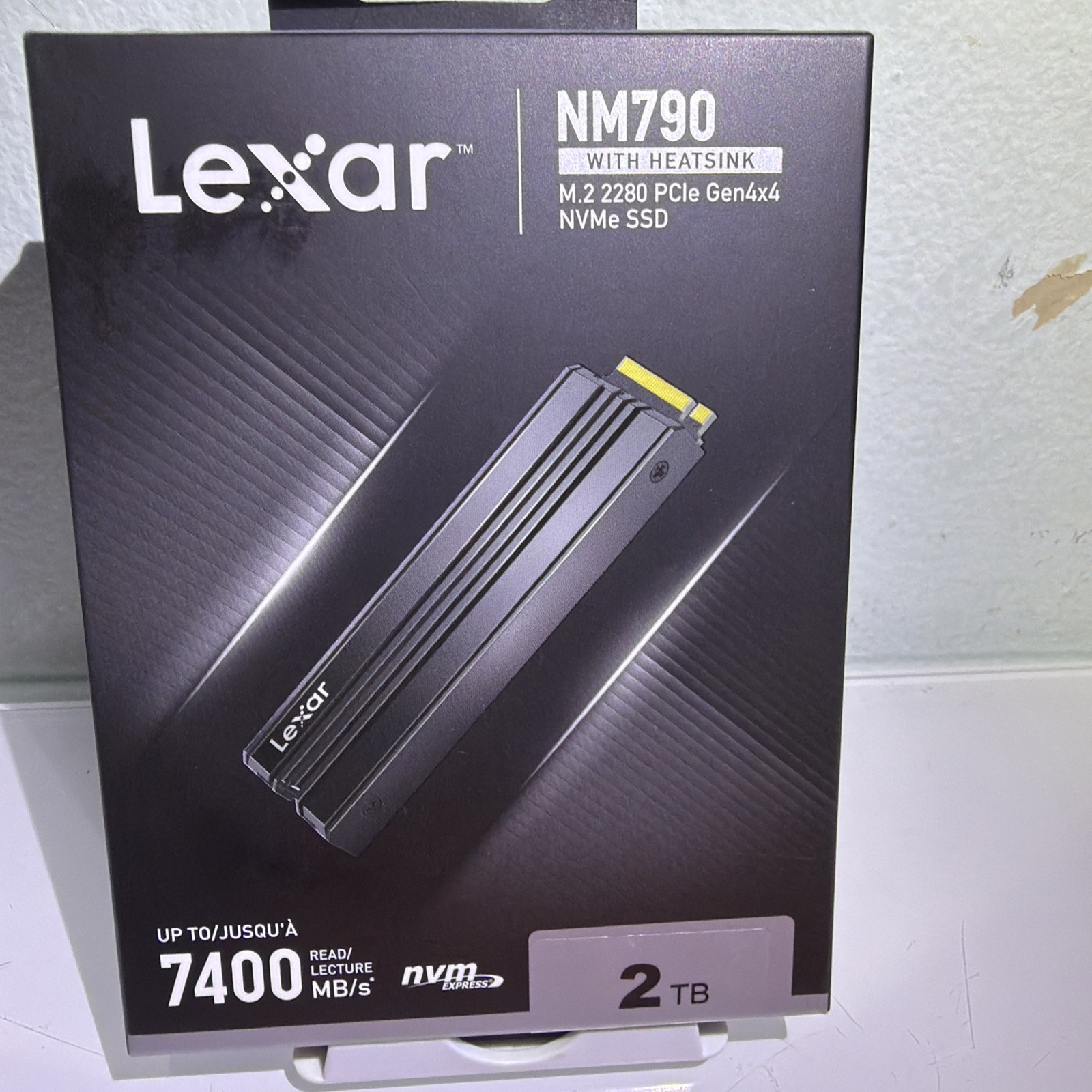 Lexar 2TB NM790 SSD Heatsink PCIe Gen4 NVMe M.2 2280 7400 OPEN BOX