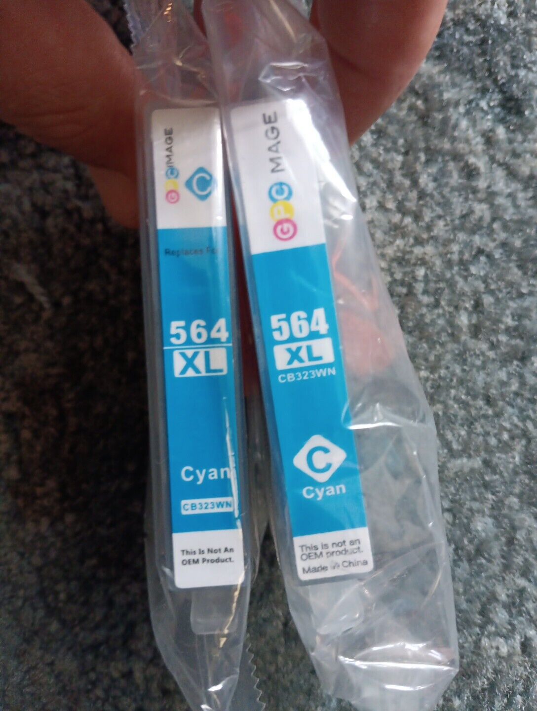 GPC Image 564XL Cyan Ink Cartridges Lot of 2 Sealed New in Package
