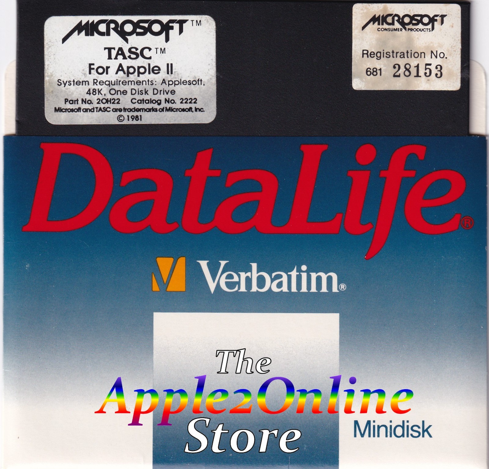 ✅ 🍎 Original Disk: Microsoft TASC Applesoft Compiler for Apple II Family