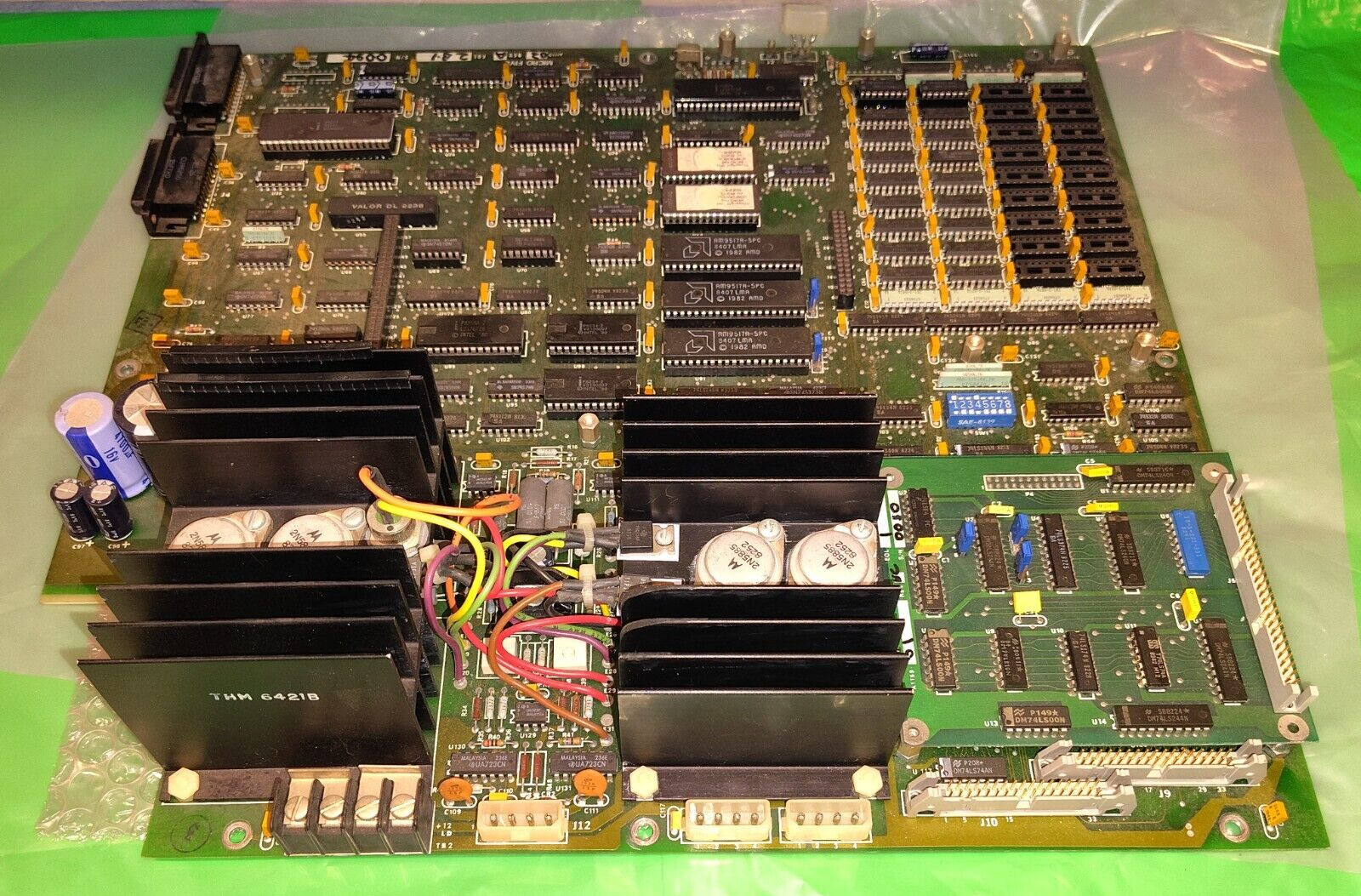 Rare Vintage Micro V (Five) Computer Motherboard w/ Intel p8088 CPU 8088 8-Bit