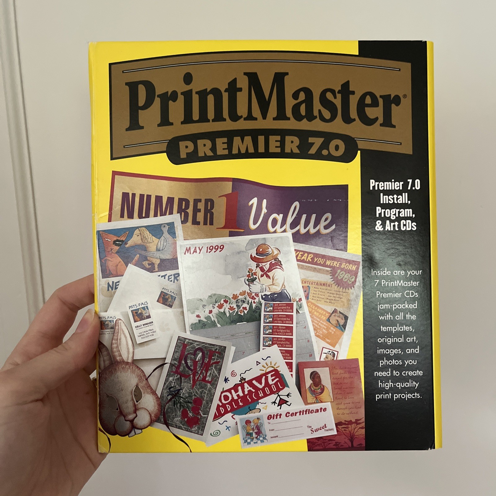 PrintMaster Premier 7.0 Windows 95, 98 Desktop Publishing Art Program CDs
