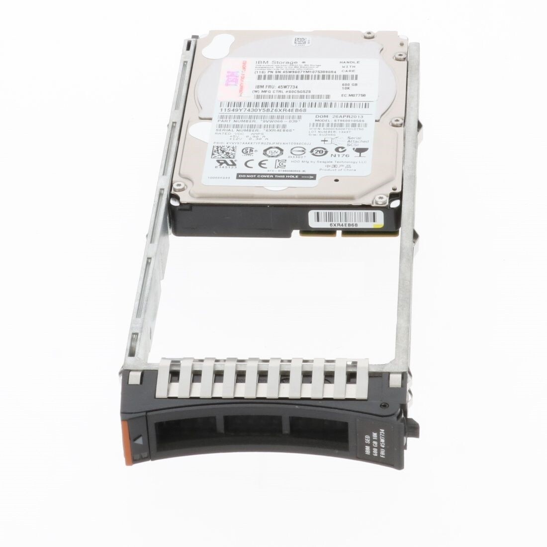 IBM SAS Hard Drive HDD 600GB SAS 12G SFF DS8XX Model 00ND1260 0B32312 with caddy