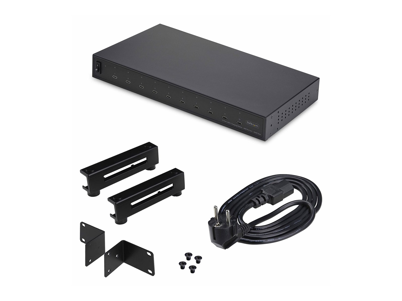 StarTechcom 10-Port USB-C Charging Dock 60W Per Port 10E CHARGING DOCK