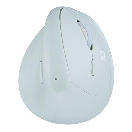 Digio2 Mini Ergonomic Wireless Mouse Quiet 5 Buttons Blue LED Mint